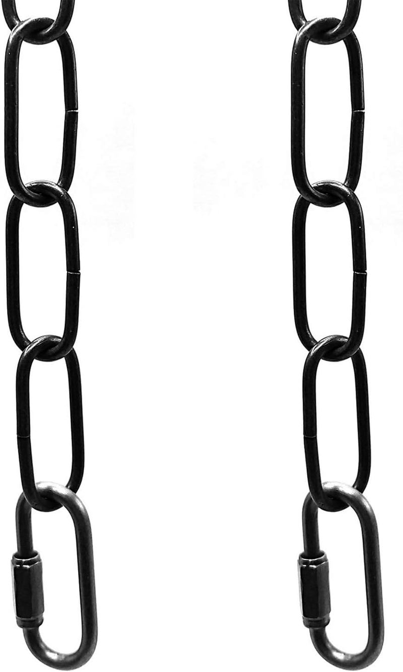ECUDIS 6 Feet Pendant Light Fixture Chain, Lighting Hanging Chain Extension with Connection Locks, Lighting Chain Replacement for Chandelier, Plants, Fruit Basket (Black) - Image 2